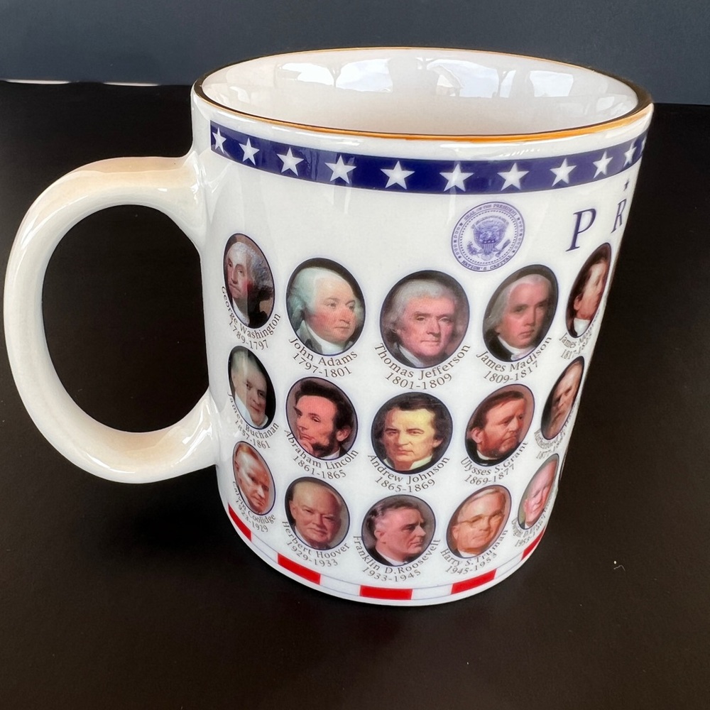 Vtg Presidents Of The United States of America 1789-2002 Coffee Cup - Picture 3 of 7